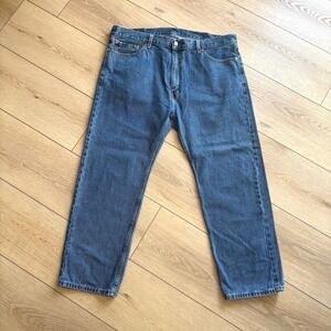 Levi's 505 Jeans‎ Regular Fit Straight Leg Denim Pants Classic Style W42 L30
